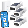 Zestaw 4 kamer solarnych + stacja 32GB Aosu P1 SE SL-C8E-4H