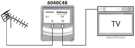 Filtr LTE / 4G / 5G Johansson 6040C48 470-694 MHz - zdjęcie 2