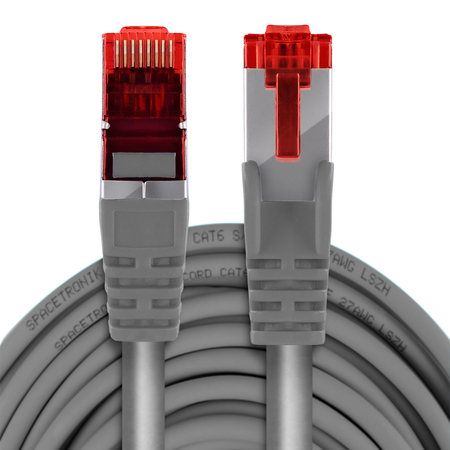RJ45 CAT 6 S/FTP AWG27 LSZH grau 3m Kabel - zdjęcie 2