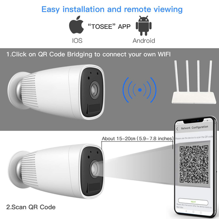 Bezprzewodowa Kamera Wi-Fi na baterie Smart Life Spacetronik SL-C31B