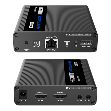 Konwerter HDMI na LAN Kaskada 4K Spacetronik IP SPH-676C ipcolor  Zestaw
