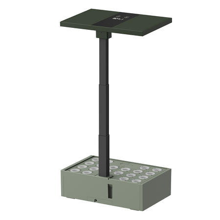 Inteligentna doniczka 10l SMART Garden zielona z ekranem LCD na ulubione rośliny przez cały rok Spacetronik SPGC20