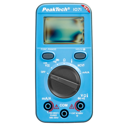 Cyfrowy multimetr PeakTech P 1071 600V AC DC - precyzyjne pomiary Live Test 