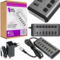 Hub 7xUSB z włącznikami Spacetronik SPU-M18