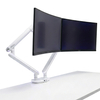 Podwójne Ramię do Monitora SPAF120LUW Białe