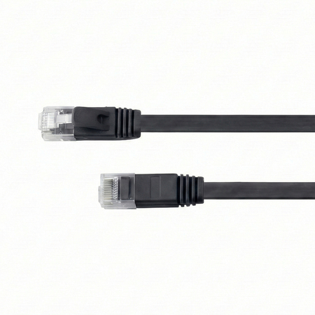 CAT 6A płaski kabel sieciowy U/UTP czarny 3M