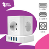 Steckdosenleiste 5xAC 3xUSB 1xUSB-C SPS-C02W
