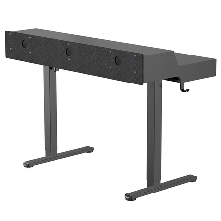 Mobile Singlel-Motor Sit-Stand Desk with Divider