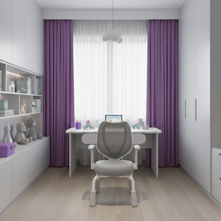 Krzesło dziecięce SPC XD 26G szare regulacja wysokości podłokietniki - zdjęcie 2