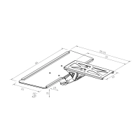 Uchwyt na klawiaturę OUTLET do biurka Spacetronik SPB-111W