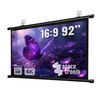 Projektorowy ekran ścienny prosty 92 cali 16:9