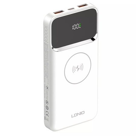 LDNIO Powerbank 10000 mAh Induktion Qi Magnet USB-C - zdjęcie 2