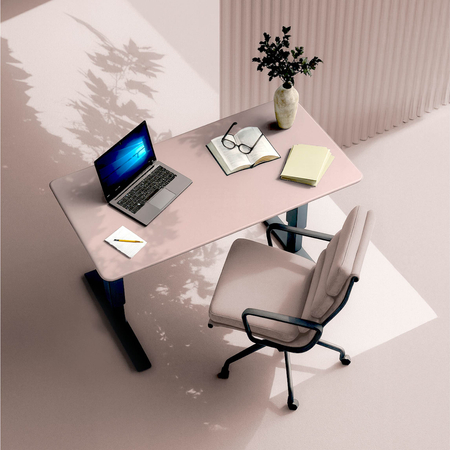 Blat MDF malowany proszkowo 120x60x2.5 Dusty Rose
