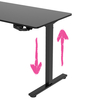 Manualne biurko Spacetronik Moris 113BB 100x60