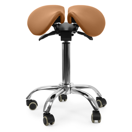 Ergonomiczny hoker regulowany SELLA brązowy Outlet B+