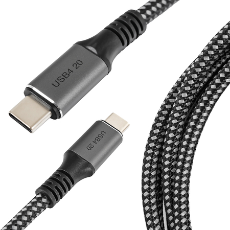 Kabel USB-C USB4 20Gbps 100W 4K@60Hz Spacetronik 2m
