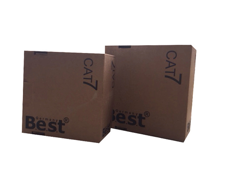Skrętka internetowa CAT7 S/FTP 4x2xAWG23/1 zewnętrzna PE czarna 100m