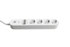 Spacetronik SR-203 Steckdosenleiste 4 USB-Anschlüsse