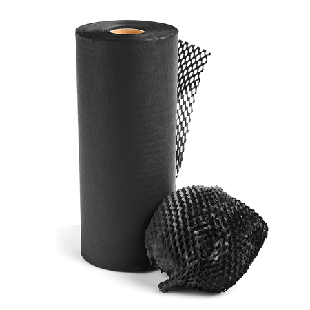 Geschnittenes Honigwabenpapier Schwarz 30cm x 100m