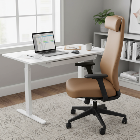 Zestaw ergonomiczny biurko kreślarskie DOLF SPE-F120 + fotel HAVARD-02 - zdjęcie 2