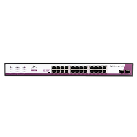 SWITCH 24x Anschluss + 2x SFP 1Gbps-Anschluss SP-SG1024S2