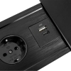 Gniazdo meblowe OUTLET rozsuwane Spacetronik SPS-S24CB V2 COMPACT