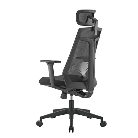 Zestaw cztery biurka elektryczne Spacetronik Pure Black z fotelami