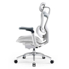 Krzesło do ergonomicznego biura 6D Spacetronik DORIS 40 szare z regulowanym zagłówkiem i podłokietnikami