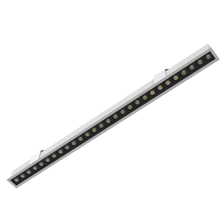 Lampa sufitowa biurowa osadzana LED GLOW D22 Biała