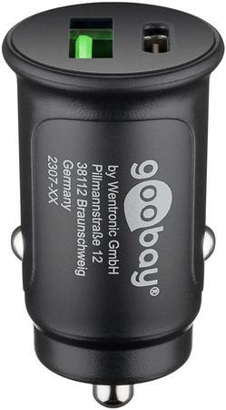 Ładowarka samochodowa USB USB-C PD 27W max. 3A Goobay - zdjęcie 2
