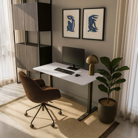 Blat MDF malowany proszkowo160x80x2.5 Latte Royale Outlet C