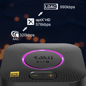 B06S Plus Bluetooth-Audio-Empfänger 5.2 aptX 30m