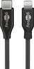 USB-C - Apple Lightning Kabel Goobay Schwarz 2m