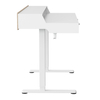 Mobile Singlel-Motor Sit-Stand Desk with Divider