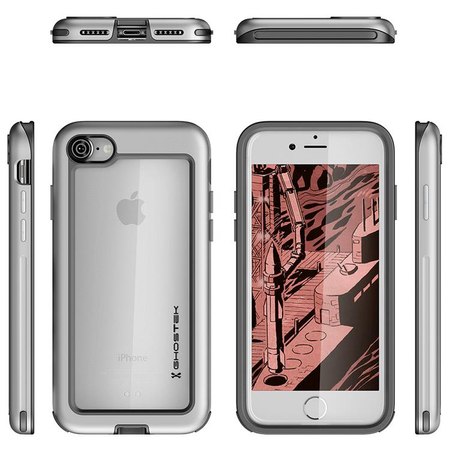 Tasche Atomic Slim Apple iPhone 7 8 silber - zdjęcie 2