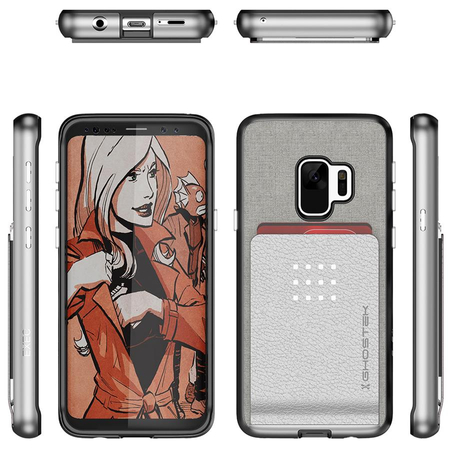 Etui Exec 2 Samsung Galaxy S9 srebrny - zdjęcie 2