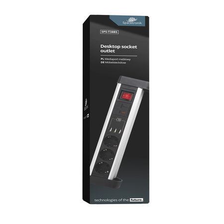 Listwa zasilająca z USB Spacetronik SPS-T38BS