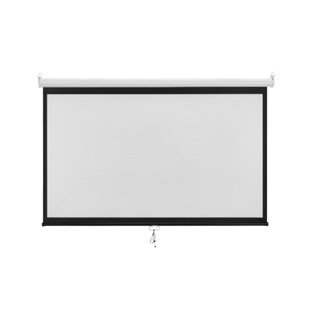 Ekran Projekcyjny Sufitowy Zwijany Manualnie 100" cali 16:9 PVC 1.0 Gain 160° Spacetronik