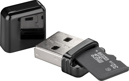 USB 2.0 microSD-Speicherkartenleser Goobay - zdjęcie 2