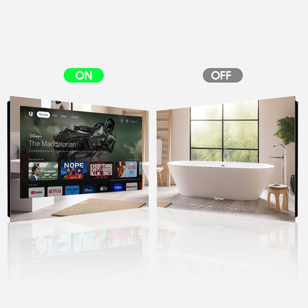 Telewizor lustro naścienne łazienkowe 24" Smart TV - zdjęcie 2