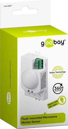 Aufputz-Mikrowellen-Bewegungsmelder 360st 6m Goobay