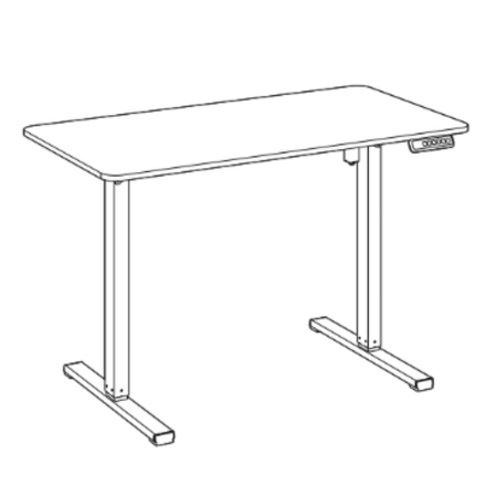 Biurko Elektryczne 100x60 SPEO125WO Dąb Artisan