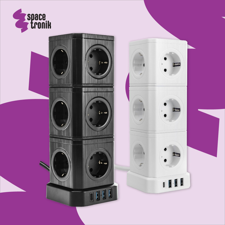 Steckdosenleiste 5xAC 3xUSB 1xUSB-C SPS-C02W