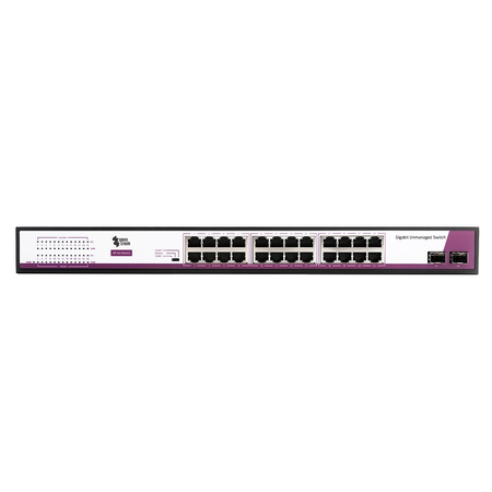 SWITCH 24x port + 2x port SFP 1Gbps SP-SG1024S2