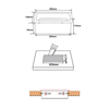 Gniazdo meblowe wpuszczane otwierane Spacetronik SPS-B26S V2 OUTLET