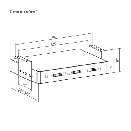 Under-Desk Storage Drawer Shelf Standard White