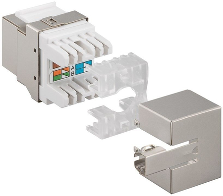 Keystone-Stecker RJ45 CAT 6 STP 250MHz 90-st. - zdjęcie 2