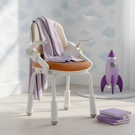 Krzesło regulowane dziecięce Spacetronik XD SPC-XD11H Brązowe - zdjęcie 2