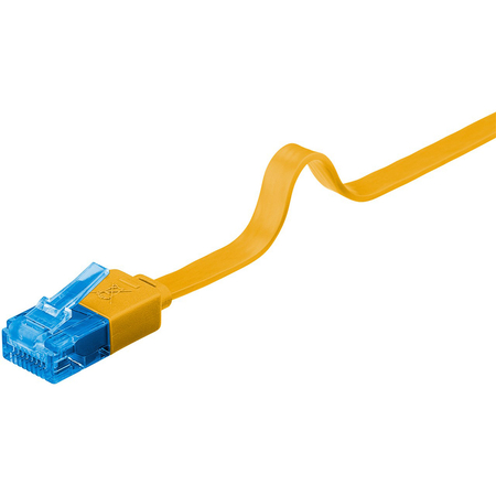 LAN Patchcord CAT 6A UTP FLAT gelb 0.5m