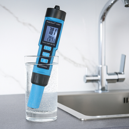 PeakTech 5306 pH-, Temperatur- und EC-Füllstandmessgerät
